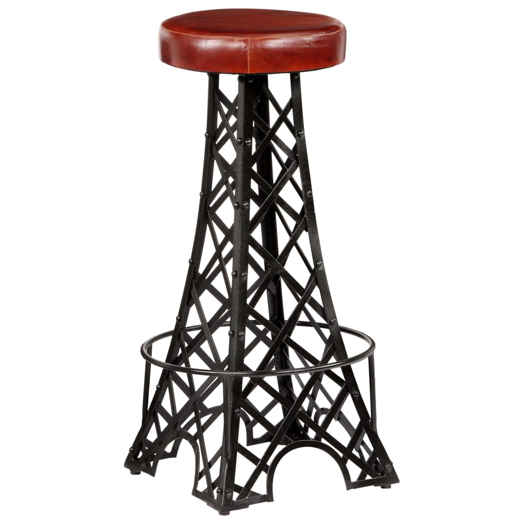 8719883571263_g_en_hd_1 vidaXL Bar Stools 2 pcs Real Leather - Image 2