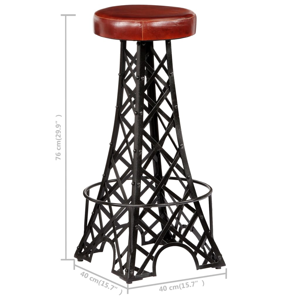 8719883571263_g_en_hd_6 vidaXL Bar Stools 2 pcs Real Leather - Image 7