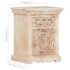 vidaXL Bedside Cabinet 40x30x50 cm Solid Mango Wood - Image 7