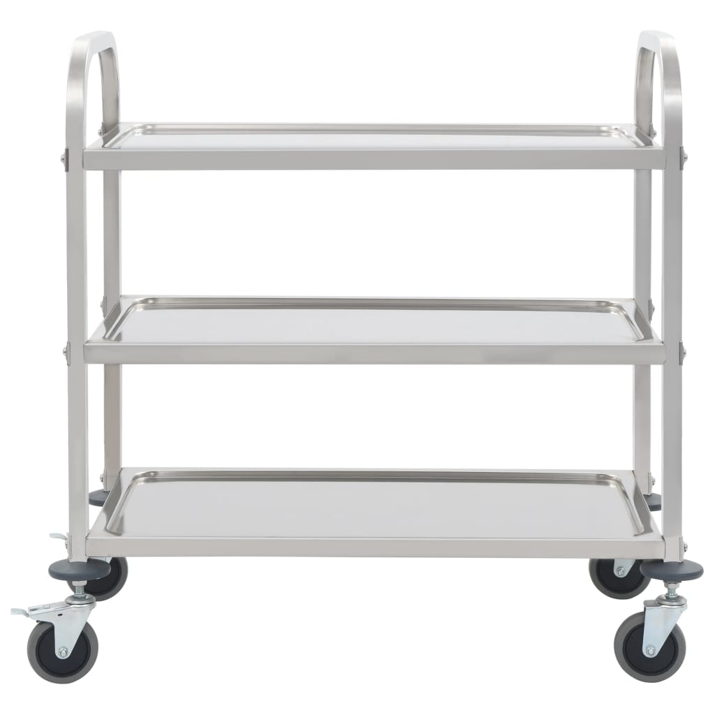 8719883571621_g_en_hd_1 vidaXL 3-Tier Kitchen Trolley 96.5x55x90 cm Stainless Steel - Image 2