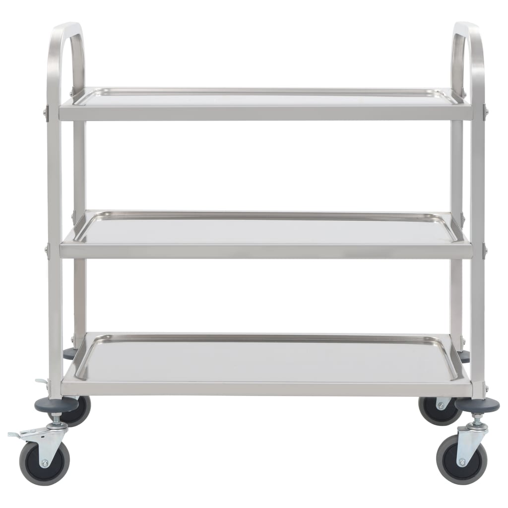 8719883571638_g_en_hd_1 vidaXL 3-Tier Kitchen Trolley 95x45x83.5 cm Stainless Steel - Image 2