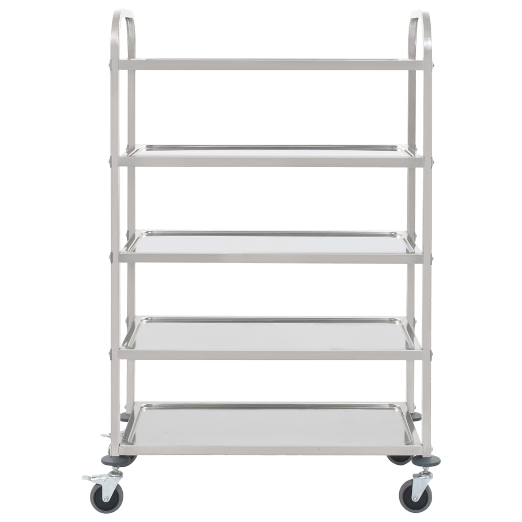 8719883571652_g_en_hd_1 vidaXL 5-Tier Kitchen Trolley 107x55x147 cm Stainless Steel - Image 2