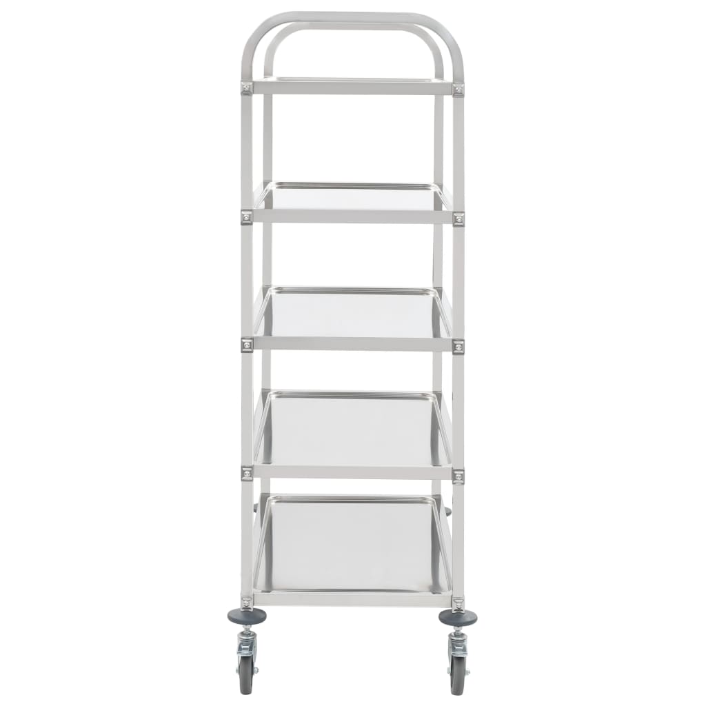 8719883571652_g_en_hd_2 vidaXL 5-Tier Kitchen Trolley 107x55x147 cm Stainless Steel - Image 3