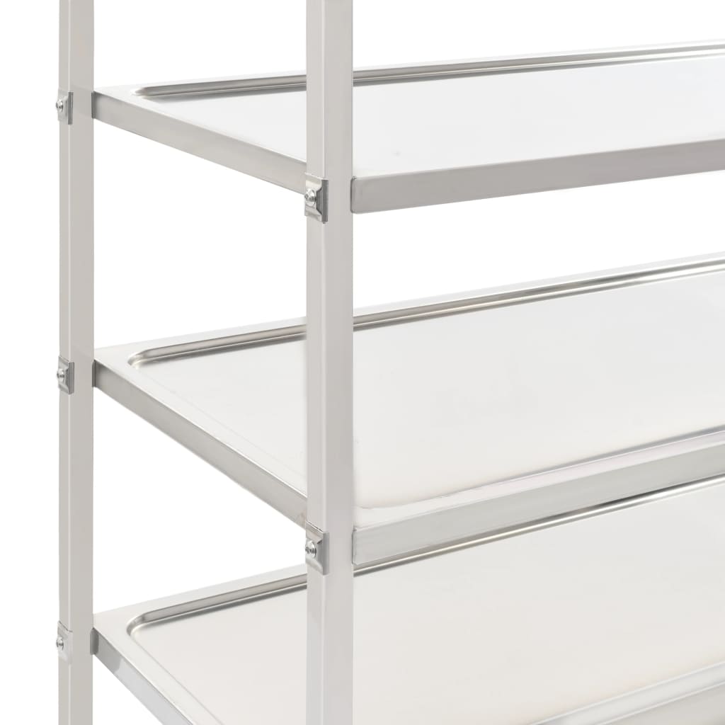 8719883571652_g_en_hd_5 vidaXL 5-Tier Kitchen Trolley 107x55x147 cm Stainless Steel - Image 6