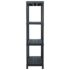 vidaXL Storage Shelf Racks 2 pcs Black 60x30x138 cm Plastic - Image 5