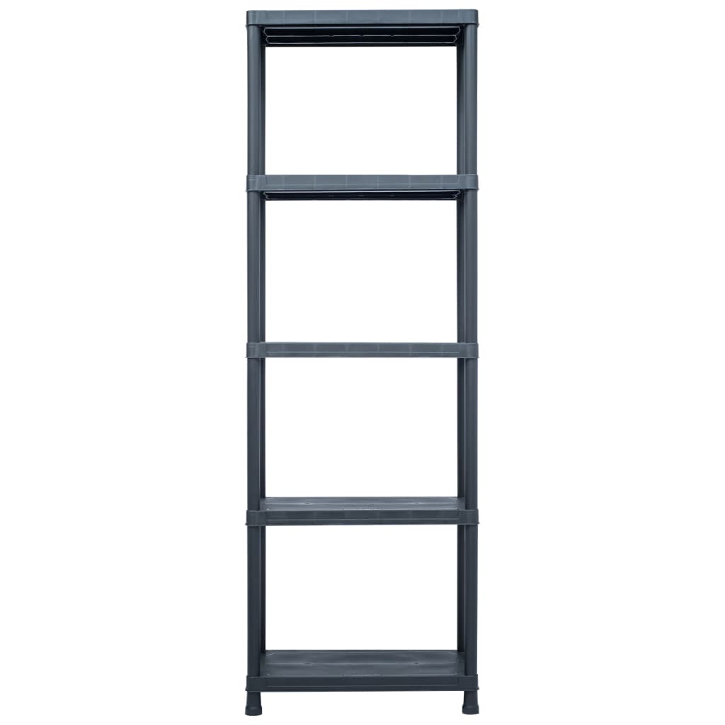 8719883572642_g_en_hd_2 vidaXL Storage Shelf Racks 5 pcs Black 125 kg 60x30x180 cm Plastic - Image 4