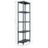 vidaXL Storage Shelf Racks 5 pcs Black 125 kg 60x30x180 cm Plastic - Image 10