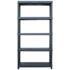vidaXL Storage Shelf Racks 2 pcs Black 250 kg 80x40x180 cm Plastic - Image 4