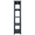 vidaXL Storage Shelf Racks 2 pcs Black 250 kg 80x40x180 cm Plastic - Image 5