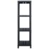 vidaXL Storage Shelf Racks 2 pcs Black 220 kg 90x40x138 cm Plastic - Image 5