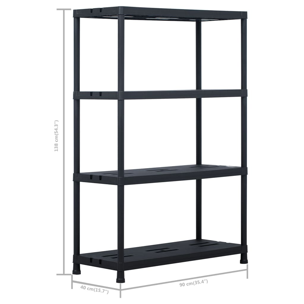 8719883572680_g_en_hd_7 vidaXL Storage Shelf Racks 2 pcs Black 220 kg 90x40x138 cm Plastic - Image 9