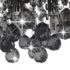 vidaXL Ceiling Lamp with Smoky Beads Black Round G9 - Image 4