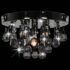 vidaXL Ceiling Lamp with Smoky Beads Black Round G9 - Image 5