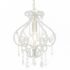 vidaXL Ceiling Lamp with Beads White Round E14