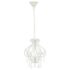 vidaXL Ceiling Lamp with Beads White Round E14 - Image 2
