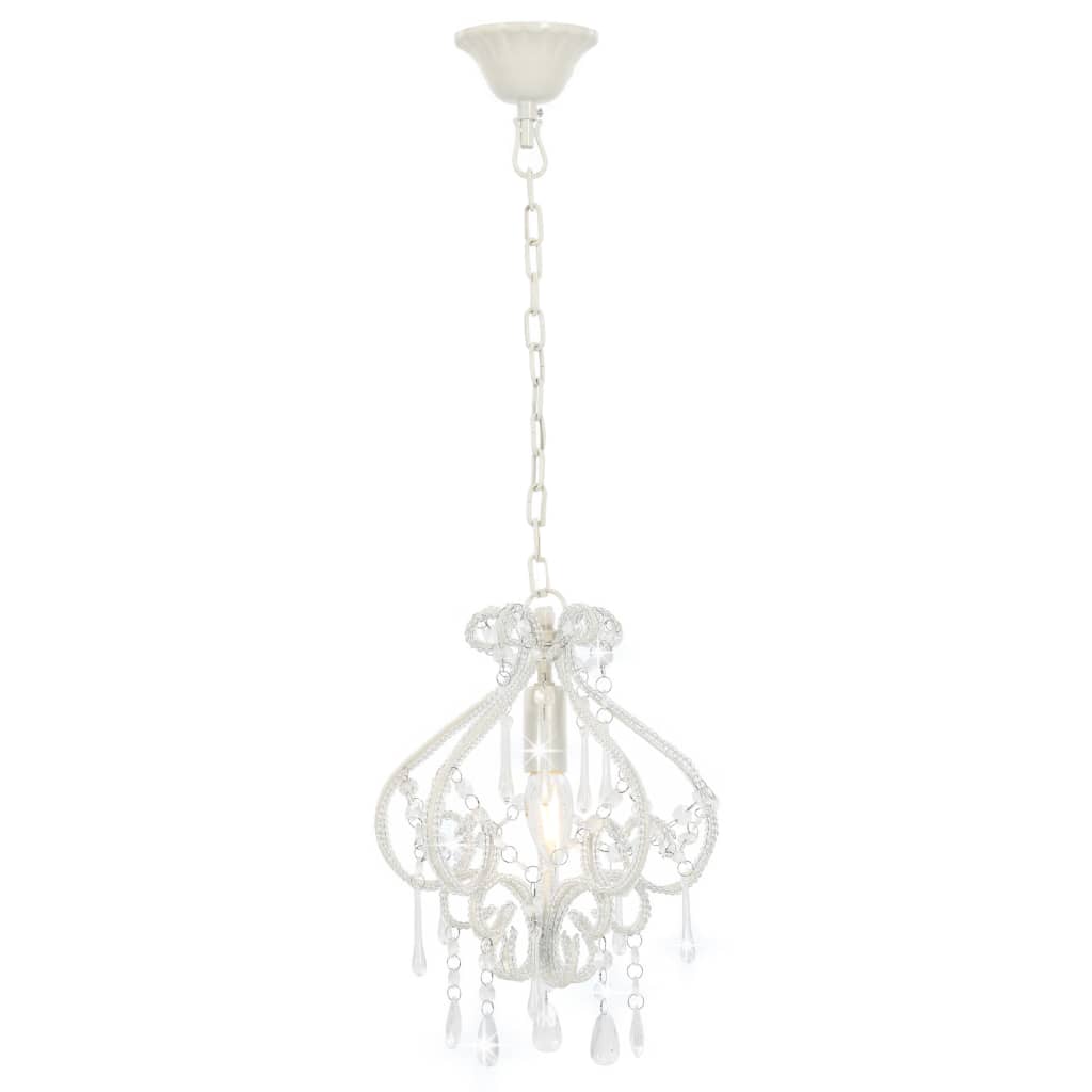 8719883573168_g_en_hd_1 vidaXL Ceiling Lamp with Beads White Round E14 - Image 2