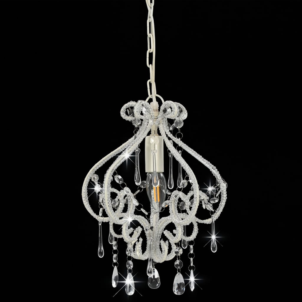 8719883573168_g_en_hd_2 vidaXL Ceiling Lamp with Beads White Round E14 - Image 3