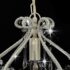 vidaXL Ceiling Lamp with Beads White Round E14 - Image 5
