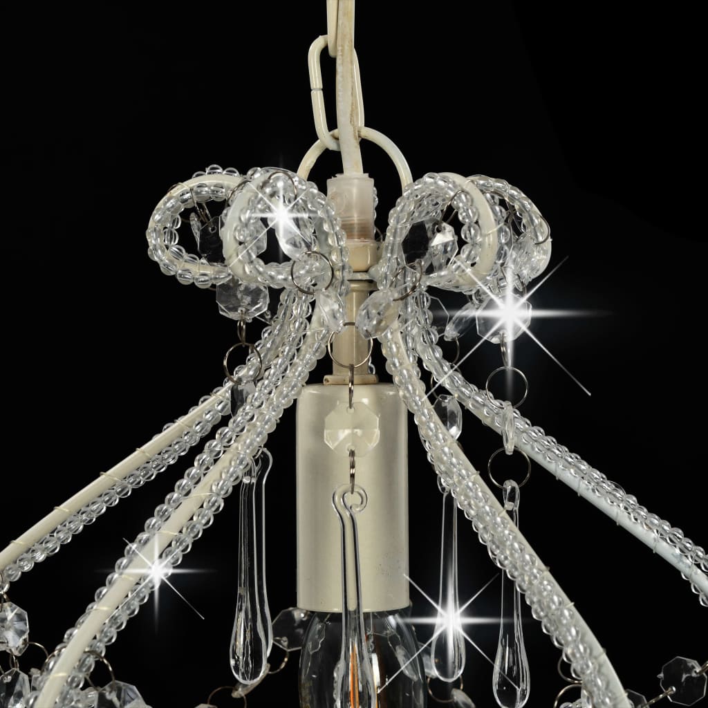 8719883573168_g_en_hd_4 vidaXL Ceiling Lamp with Beads White Round E14 - Image 5