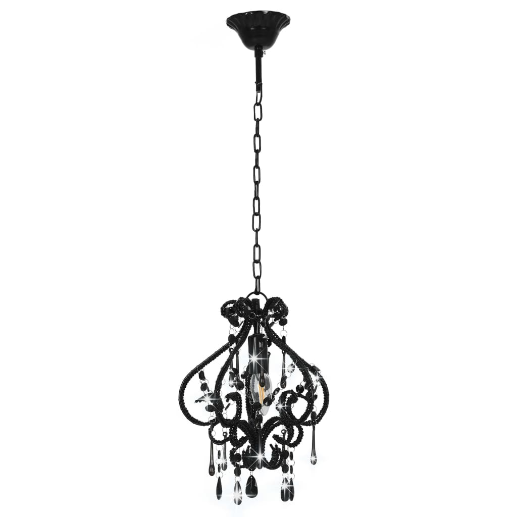 8719883573175_g_en_hd_3 vidaXL Ceiling Lamp with Beads Black Round E14 - Image 4