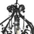 vidaXL Ceiling Lamp with Beads Black Round E14 - Image 5