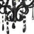 vidaXL Ceiling Lamp with Beads Black Round E14 - Image 6