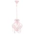 vidaXL Ceiling Lamp with Beads Pink Round E14 - Image 3