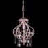 vidaXL Ceiling Lamp with Beads Pink Round E14 - Image 4
