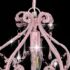 vidaXL Ceiling Lamp with Beads Pink Round E14 - Image 5