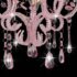 vidaXL Ceiling Lamp with Beads Pink Round E14 - Image 6