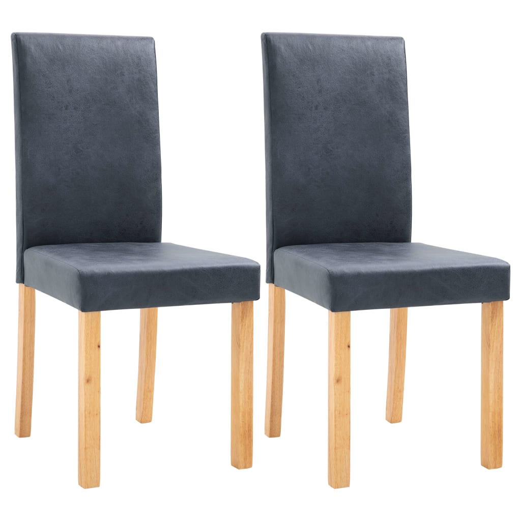 8719883574004_a_en_hd_1 vidaXL Dining Chairs 2 pcs Grey Faux Suede Leather - Image 2