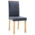 vidaXL Dining Chairs 2 pcs Grey Faux Suede Leather - Image 4