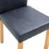 vidaXL Dining Chairs 2 pcs Grey Faux Suede Leather - Image 7