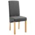 vidaXL Dining Chairs 2 pcs Grey Fabric - Image 3