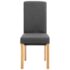 vidaXL Dining Chairs 2 pcs Grey Fabric - Image 4