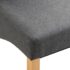 vidaXL Dining Chairs 2 pcs Grey Fabric - Image 8