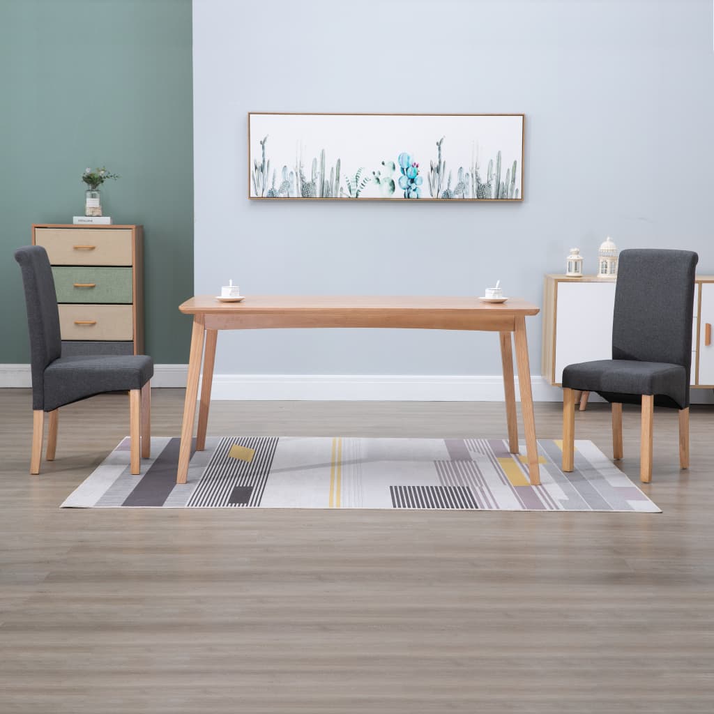 8719883574677_m_en_hd_1 vidaXL Dining Chairs 2 pcs Grey Fabric - Image 1