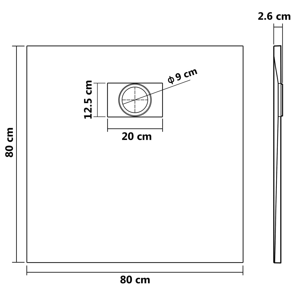 8719883581309_g_en_hd_4 vidaXL Shower Base Tray SMC White 80x80 cm - Image 6