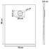 vidaXL Shower Base Tray SMC White 90x70 cm - Image 6