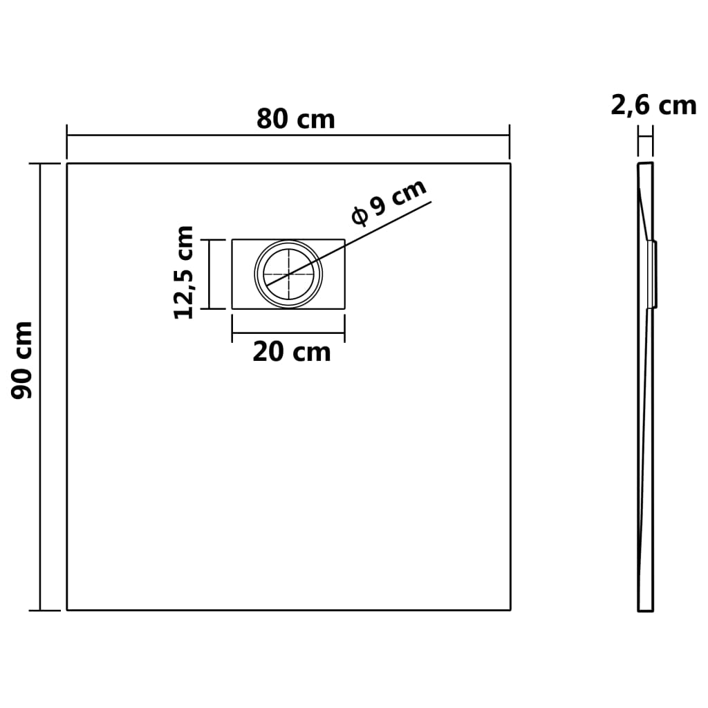 8719883581323_g_en_hd_4 vidaXL Shower Base Tray SMC White 90x80 cm - Image 6
