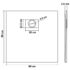 vidaXL Shower Base Tray SMC Black 80x80 cm - Image 6