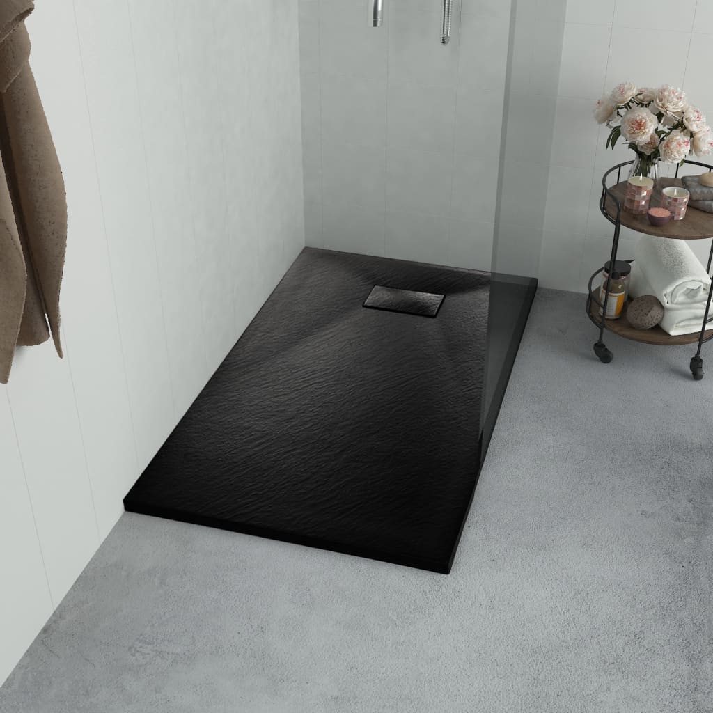 8719883581378_m_en_hd_1 vidaXL Shower Base Tray SMC Black 80x80 cm - Image 1
