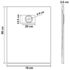 vidaXL Shower Base Tray SMC Black 90x70 cm - Image 6