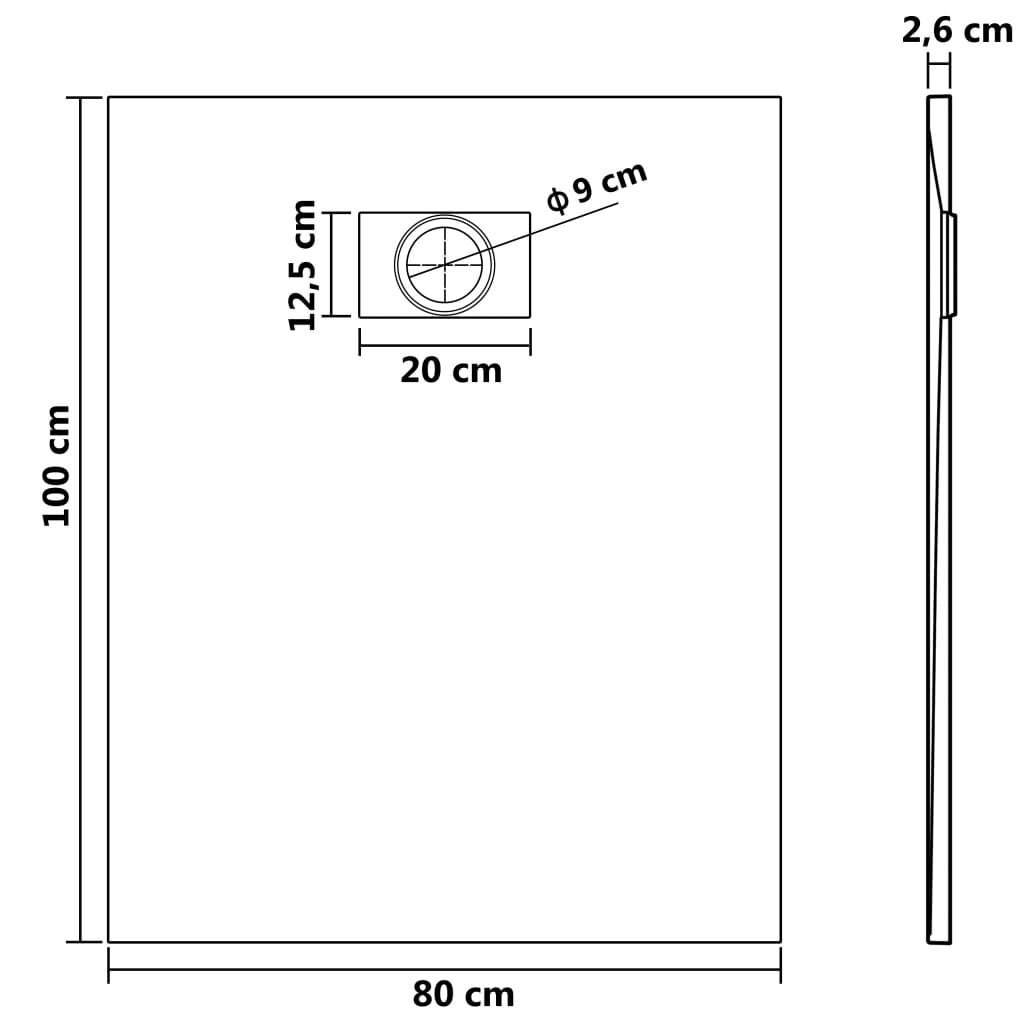 8719883581422_g_en_hd_4 vidaXL Shower Base Tray SMC Black 100x80 cm - Image 6