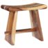 vidaXL Stool Solid Suar Wood and Polyresin - Image 2