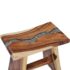 vidaXL Stool Solid Suar Wood and Polyresin - Image 5