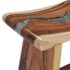 vidaXL Stool Solid Suar Wood and Polyresin - Image 6