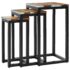 vidaXL Nesting Tables 3 pcs Solid Teak Wood and Polyresin - Image 13