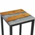 vidaXL Nesting Tables 3 pcs Solid Teak Wood and Polyresin - Image 5
