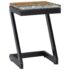 vidaXL Coffee Table 30x30x50 cm Solid Teak Wood and Polyresin - Image 2